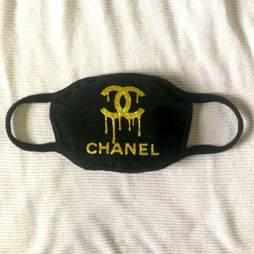 Chanel Detailed Face Mask, Lined, 100% Cotton